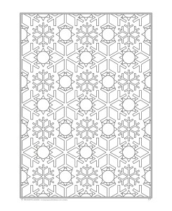 Page from Snowflakes Coloring book